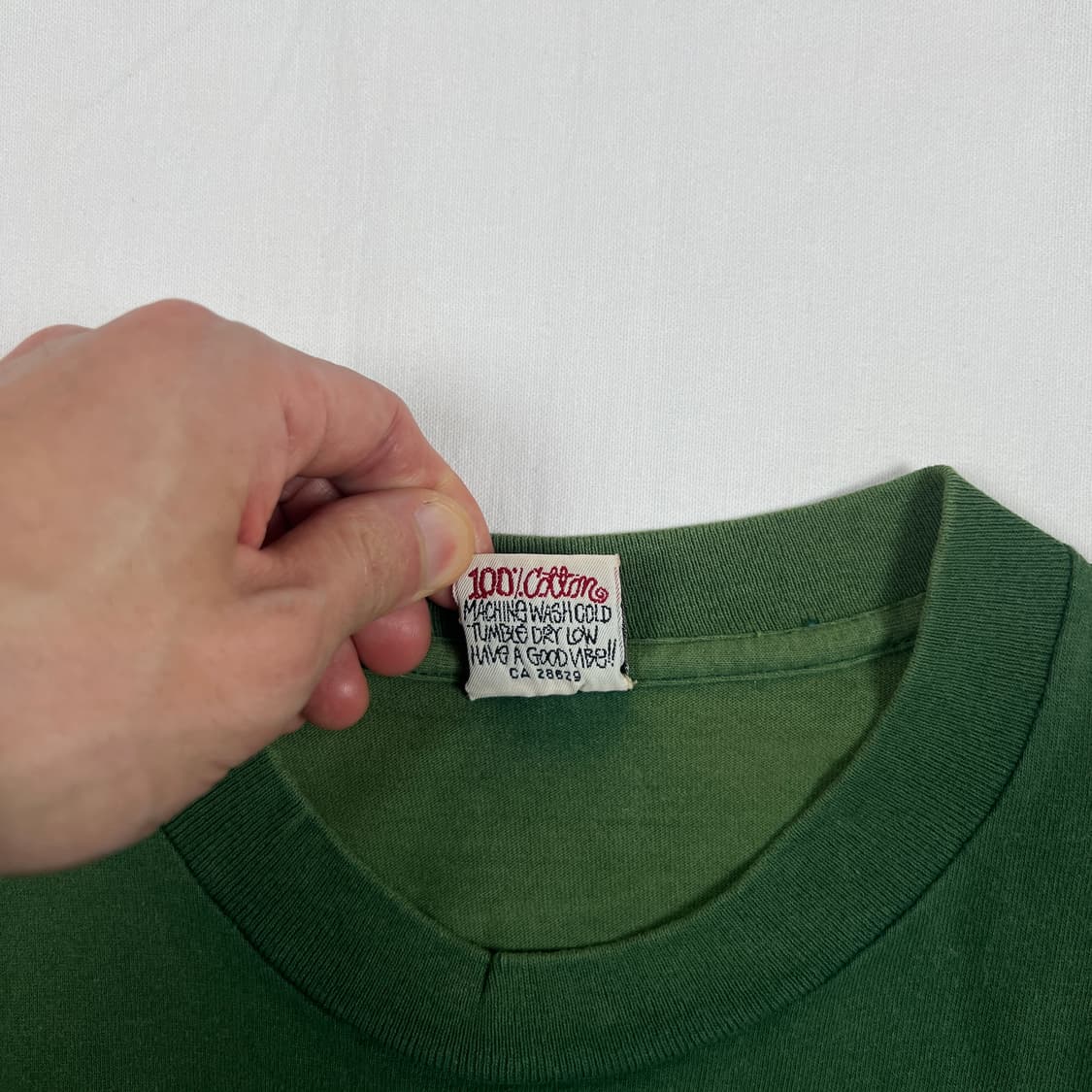 90‘s 스투시 spanning the globe 프린트 반팔티 상품이미지8