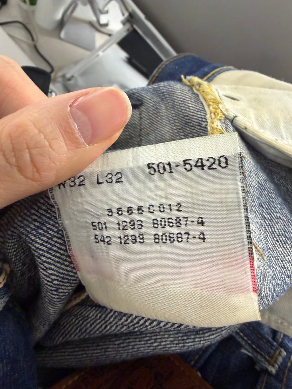 Levi's 501xx 90's USA denim 32/30 상품이미지9