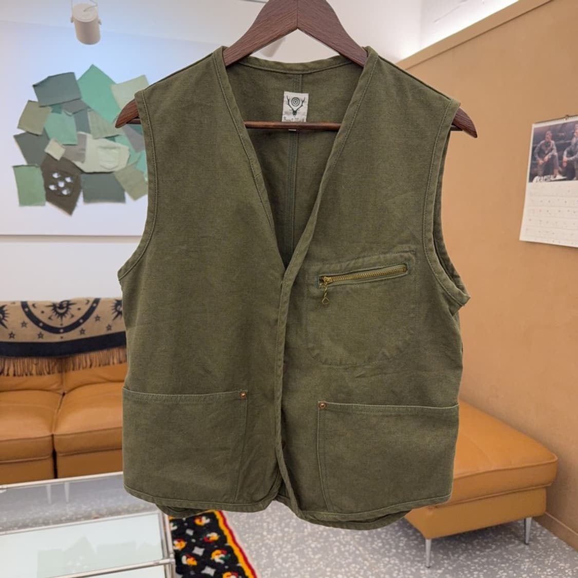 SOUTH2 WEST8 남이서팔 재팬 워크 조끼 베스트 M C08368 상품이미지3