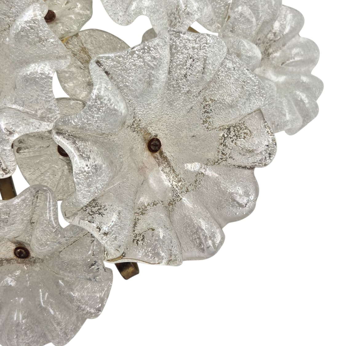 60s 이와타 핸드블로운 마블 대형 꽃바구니 램프 상품이미지6