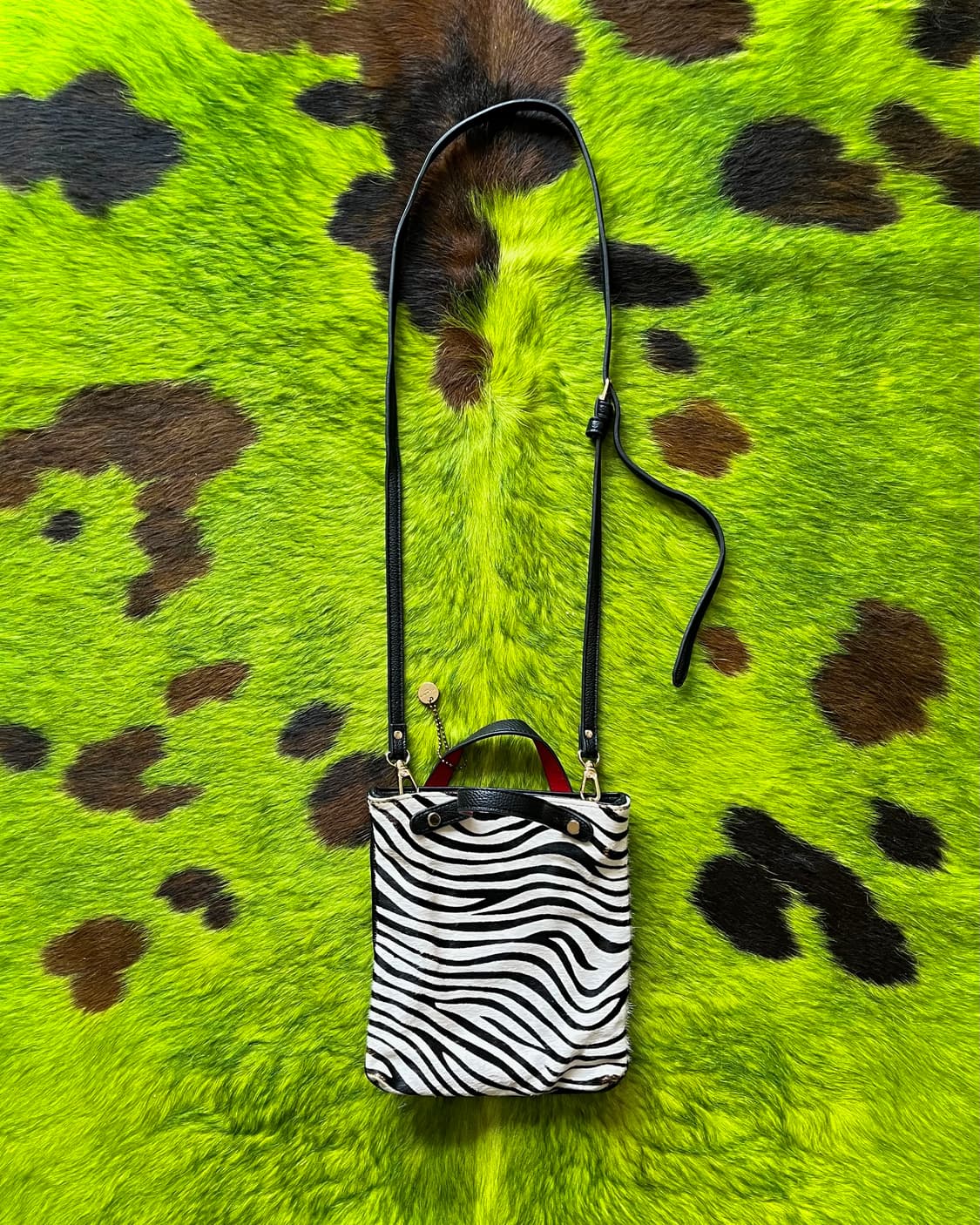 Pisoraro Tokyo Real Calf-Hair Zebra Bag 상품이미지2