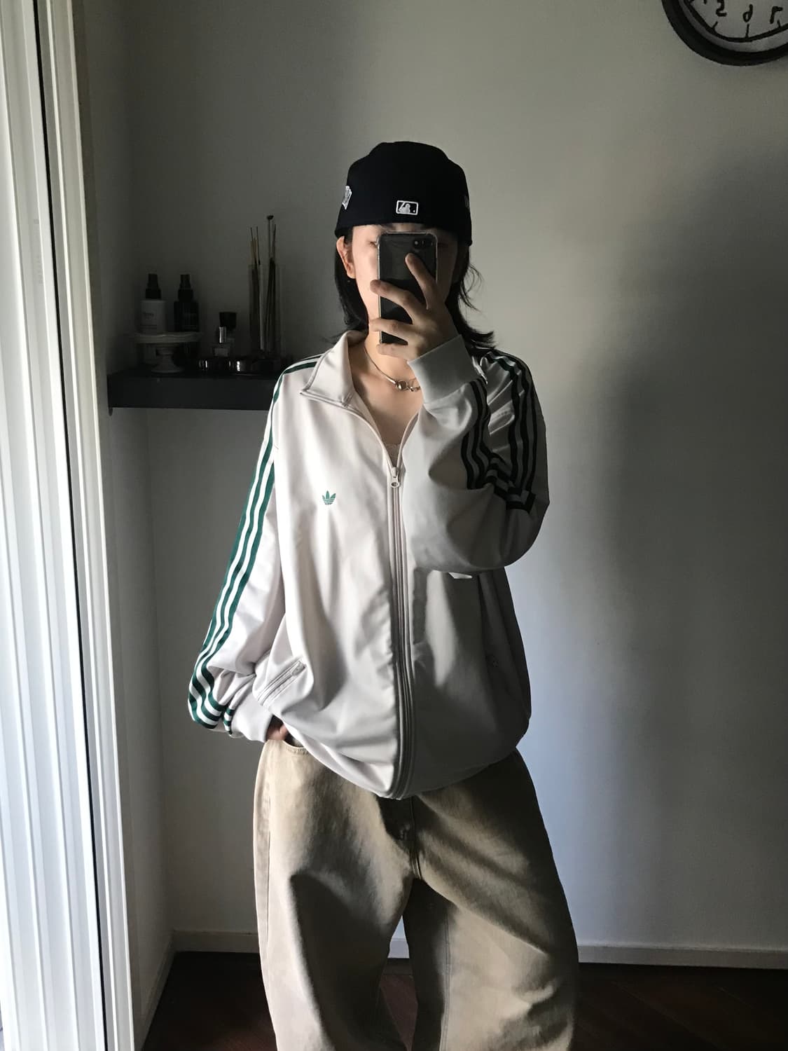 아디다스 오리지널스 트랙 자켓 젠더 뉴트럴 블리스 컬리지 에이트 그린 상품이미지4