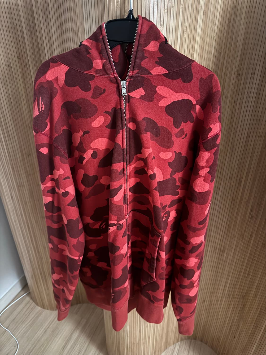 베이프 샤크후드집업 적계 XL 상품이미지1