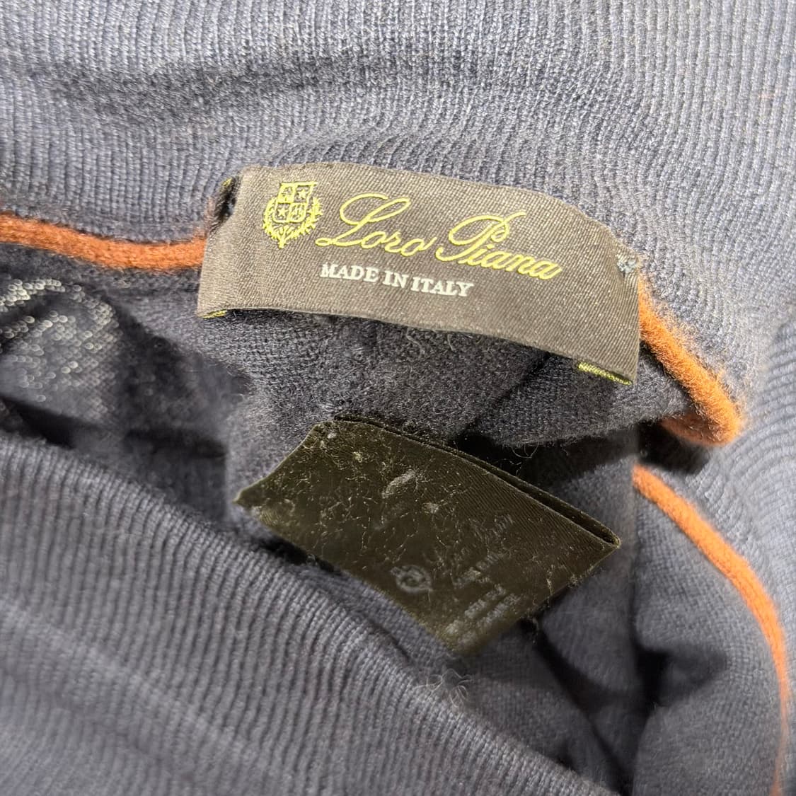 (A+/M) / 로로피아나 실크 캐시미어 네이비 후드집업 팬츠 셋업 상품이미지8