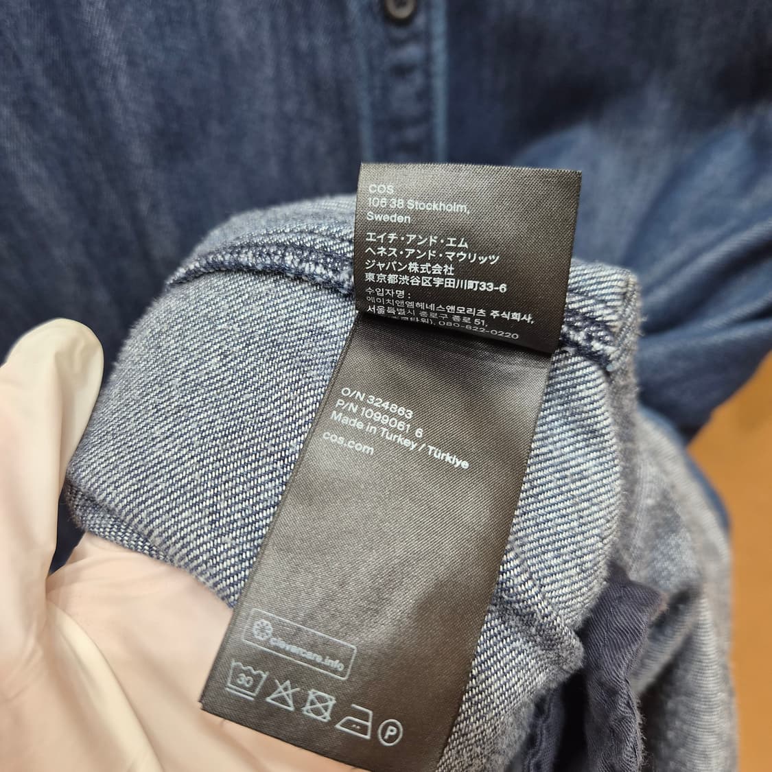 ​COS 코스 박시 데님 셔츠 원피스 38 상품이미지4