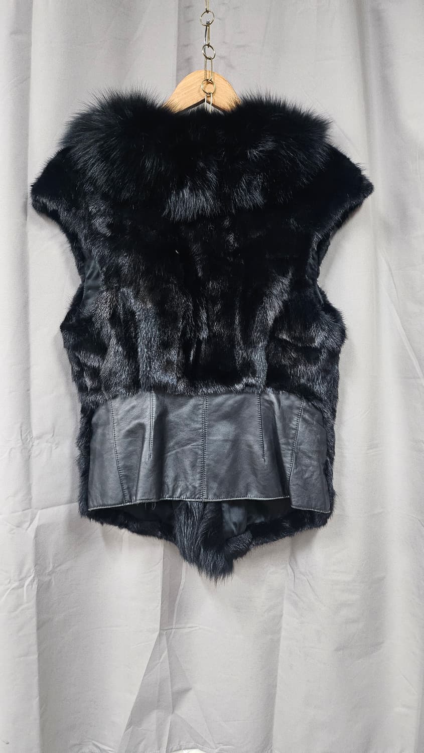 솔레지아 폭스퍼 밍크 조끼 상품이미지3