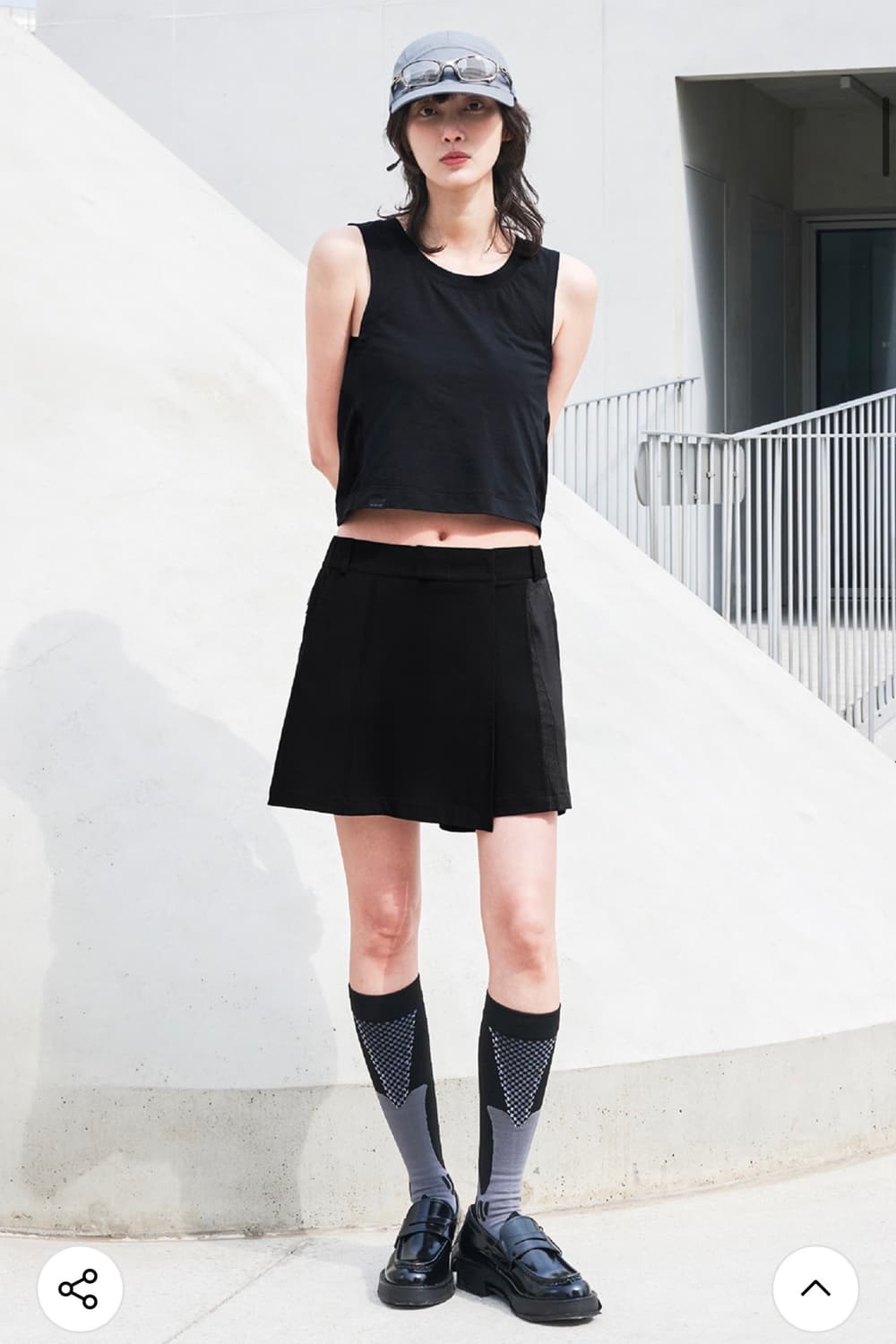 노드랩스 SKIRT PANTS_BLACK 스커트 팬츠 블랙 m사이즈 상품이미지2