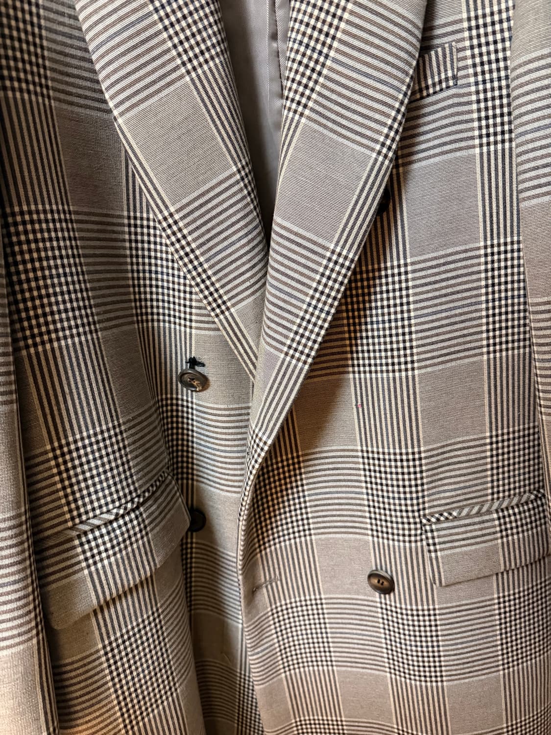 Vintage Check Pattern Long Coat 상품이미지2