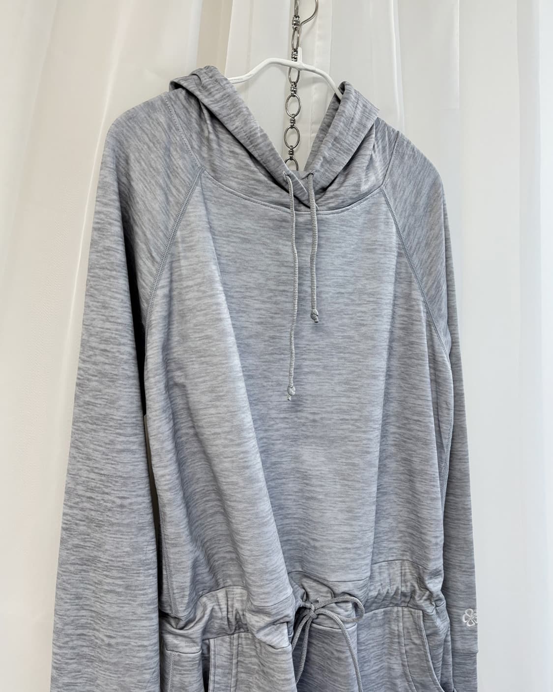 PLANET SURF HAWAII 멜란지 그레이 후드 서핑 원피스 상품이미지3