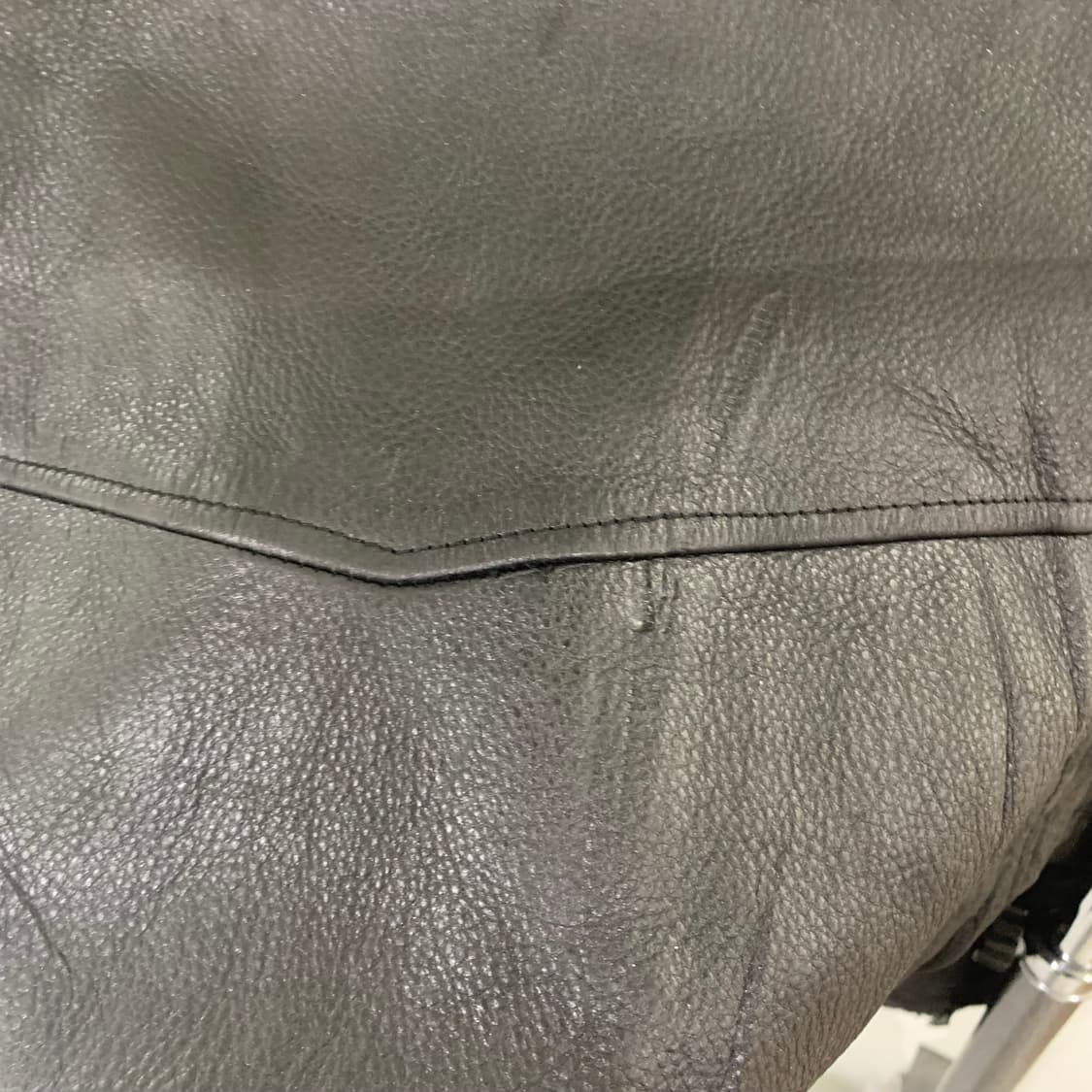 아비렉스 USA 빈티지 벨티드 지퍼 소가죽 리얼 레더 자켓 남성 M 상품이미지10