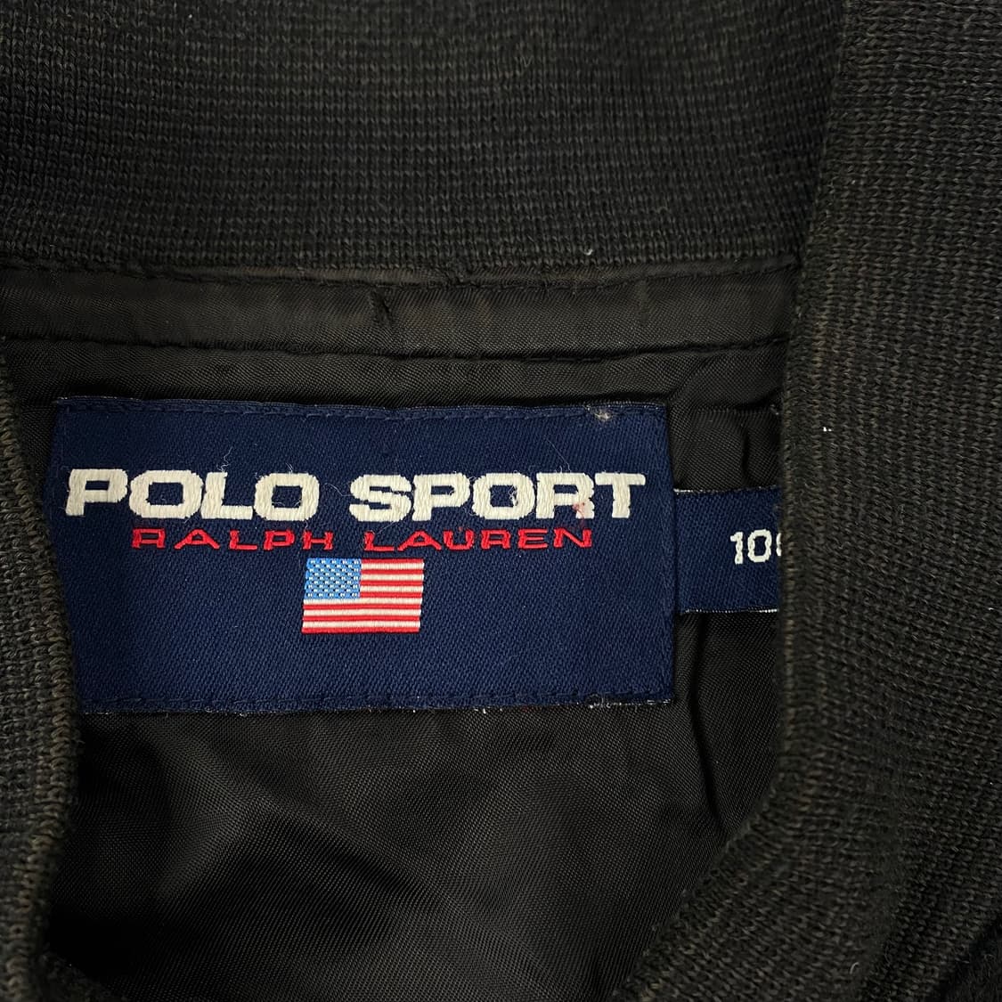 90s OG 폴로스포츠 빅로고 암레더 바시티 자켓 (100) 상품이미지7