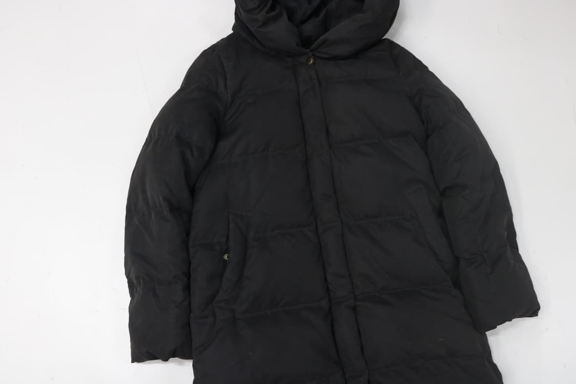 DOUBLEDAY 더블데이 빈티지 볼륨 후드 블랙 롱 다운 점퍼 상품이미지4