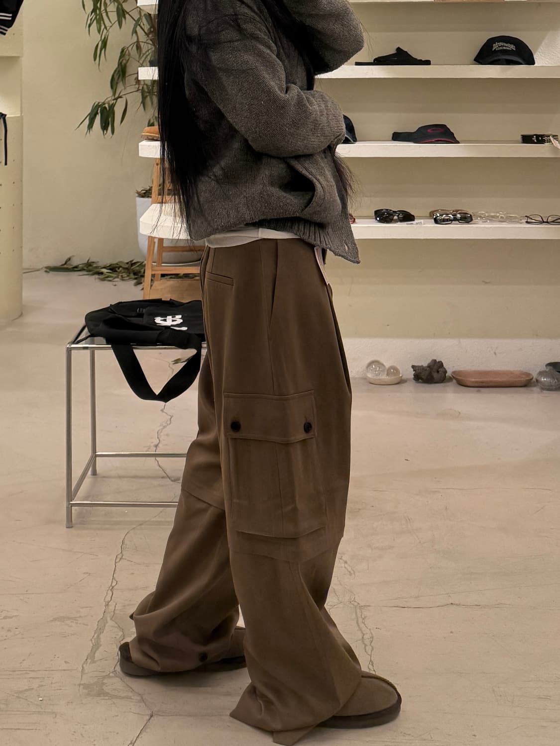 Drae 스냅 카고 컨버터블 브라운 팬츠 U667 상품이미지2