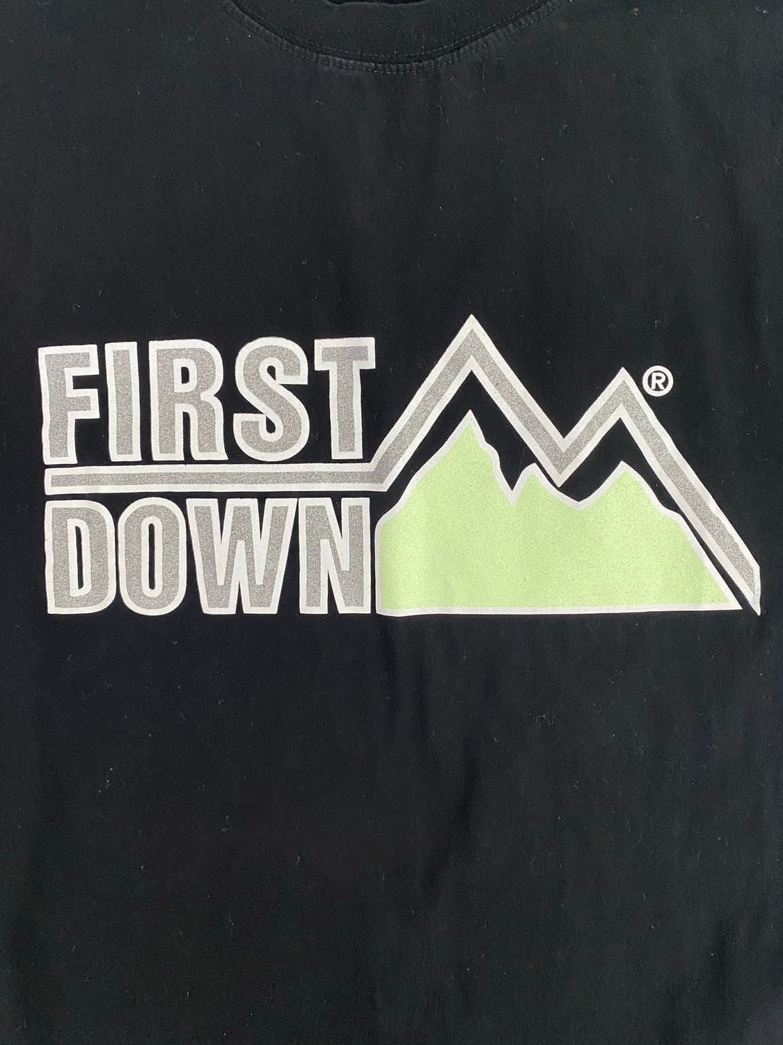 FIRST DOWN 퍼스트다운 로고 블랙 티셔츠 <87> 상품이미지3