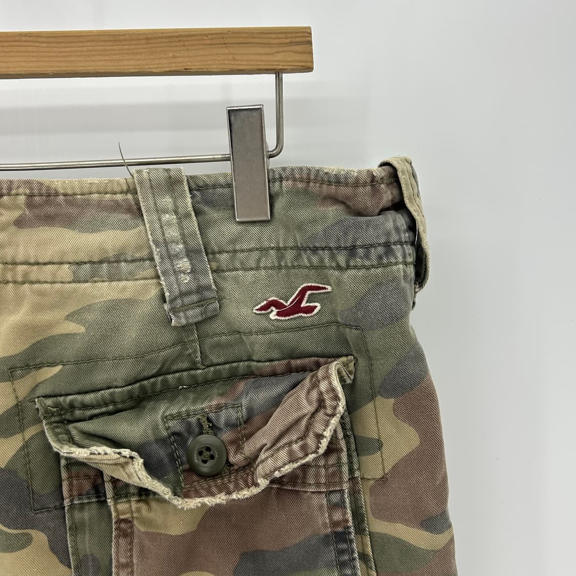 [HOLLISTER] 홀리스터 밀리터리 카모 카고 하프팬츠 상품이미지5