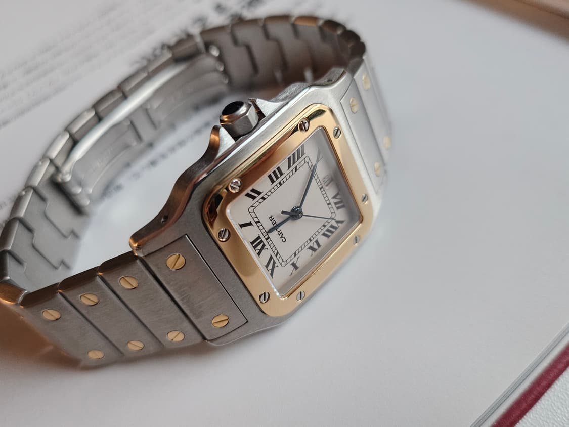 까르띠에 산토스 갈베 라지 18k콤비 쿼츠 상품이미지1