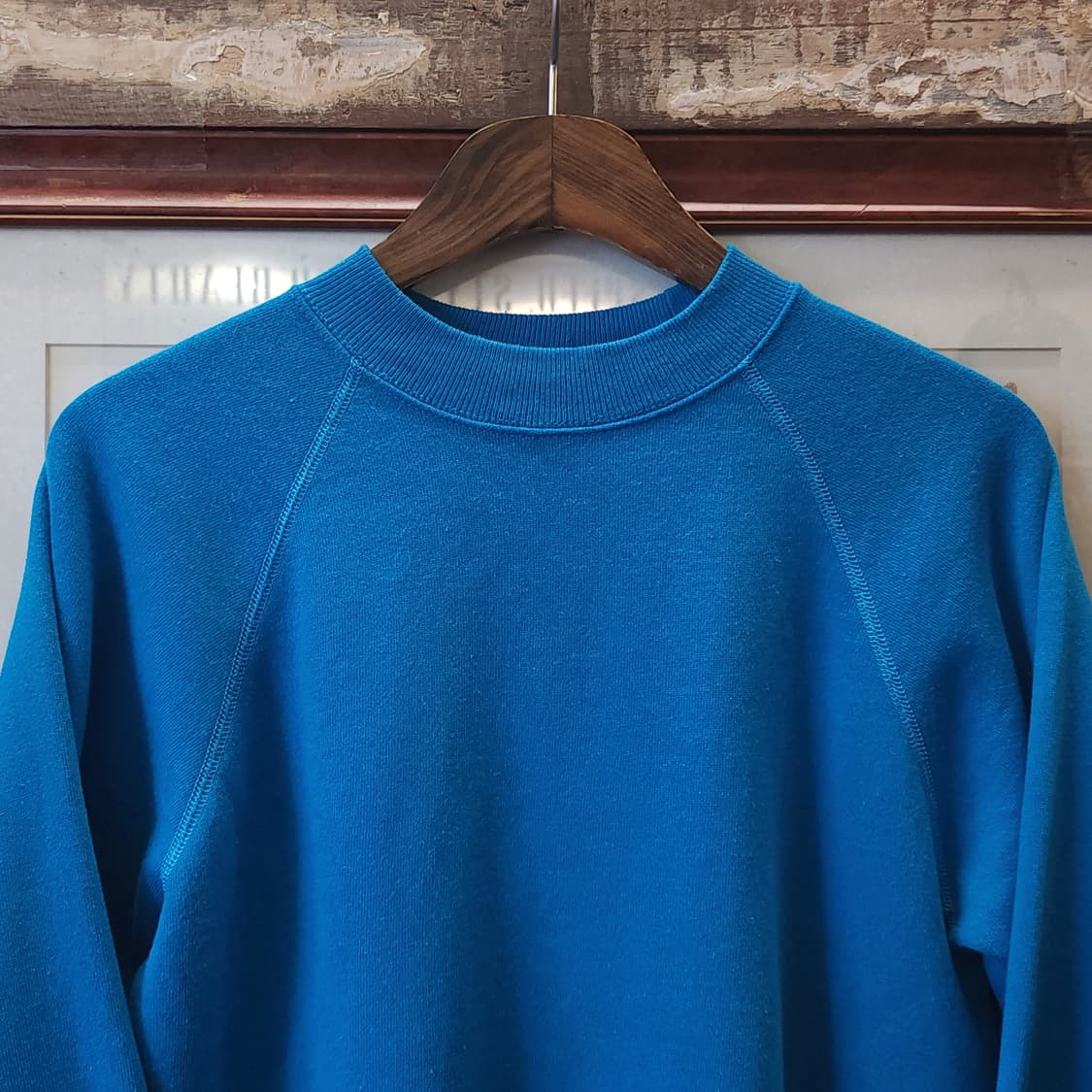 90s 헤인즈 빈티지 스웻셔츠 플레인 스웻셔츠 청록색 M 상품이미지3