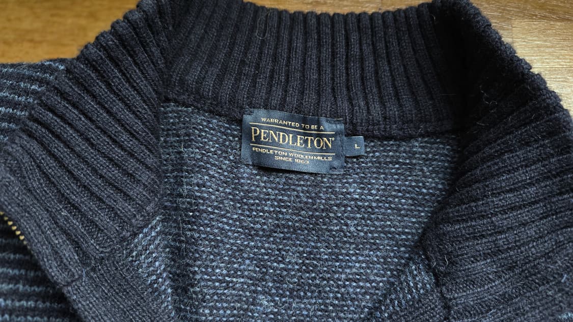 PENDLETON 펜들턴 셔틀랜드 울 집업 니트 XL ~XXL 상품이미지6