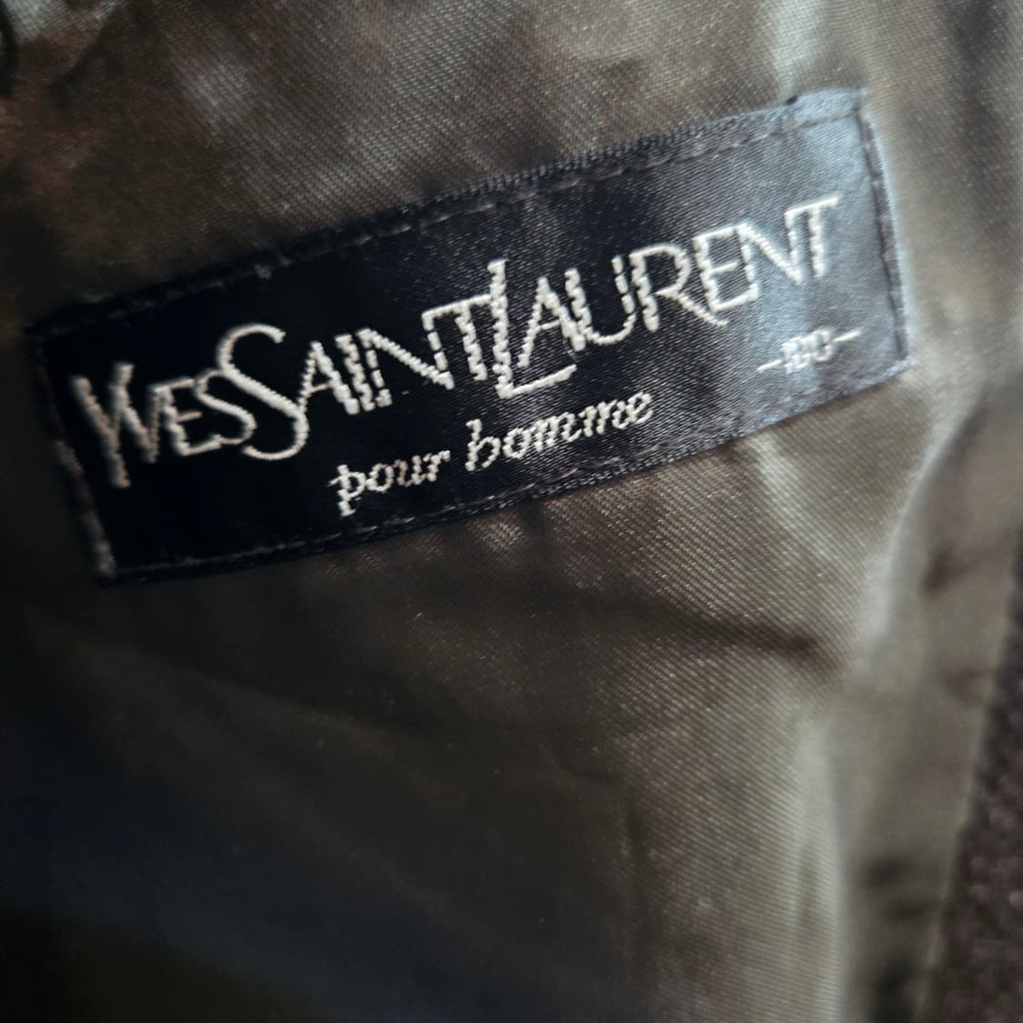 입생로랑 YSL 트윌 울 혼방 하프코트 상품이미지6