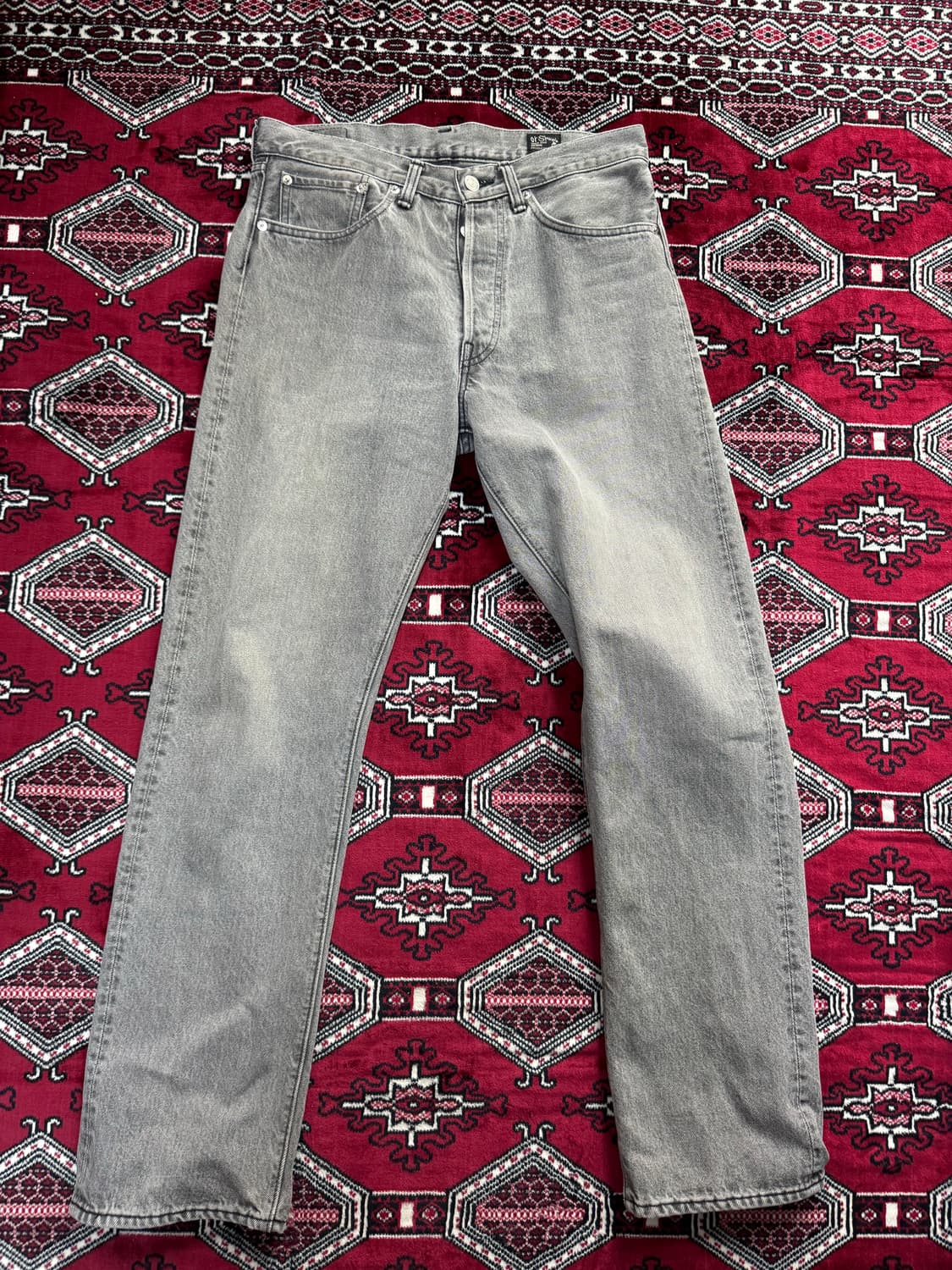 (2) 오어슬로우 orslow 105 블랙 스톤 데님팬츠 상품이미지1