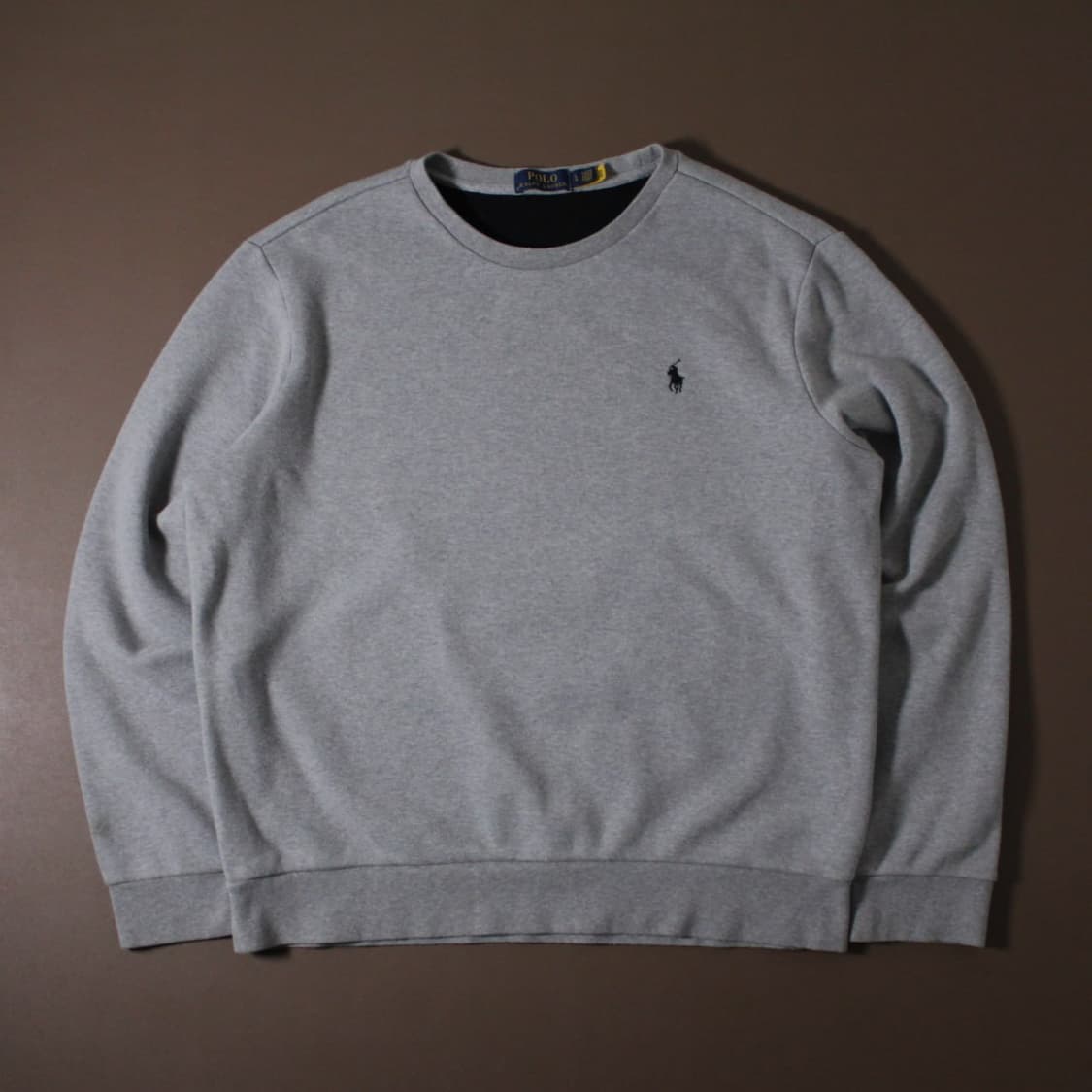 Polo 폴로 랄프로렌 신형 기모 그레이 맨투맨 (QR인증) 상품이미지1