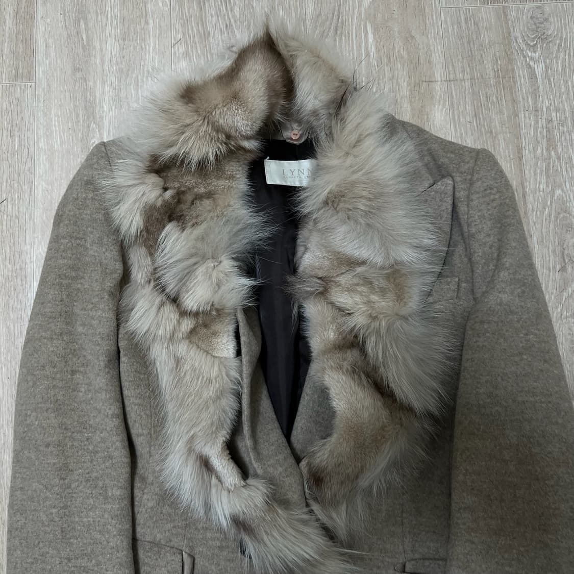 케네스린 여성 폭스퍼 트리밍 럭셔리 코트 55-66  상품이미지2