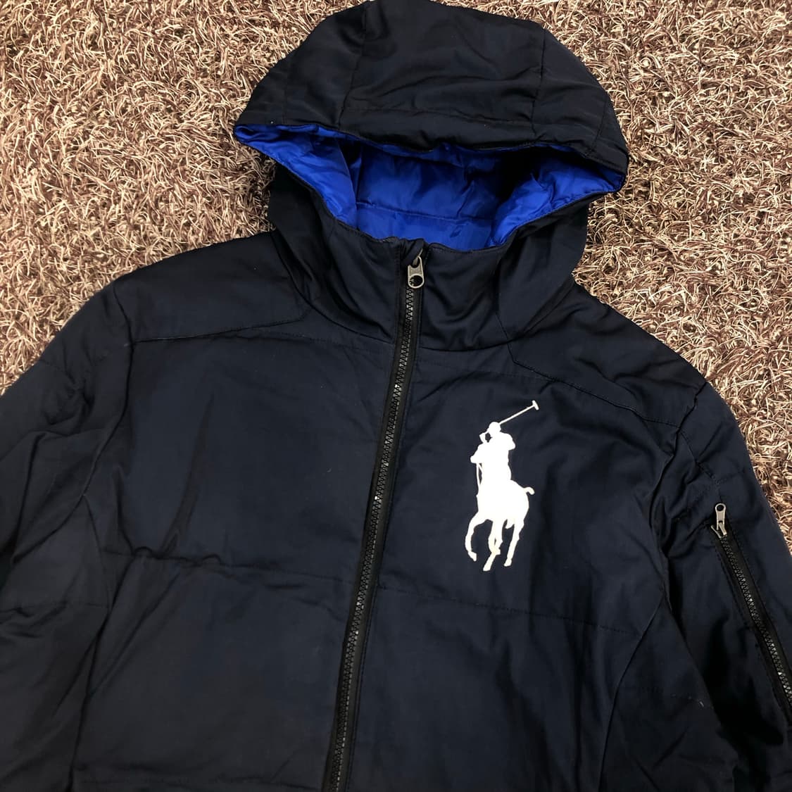 폴로 랄프로렌 빅포니 네이비 다운 패딩 상품이미지2