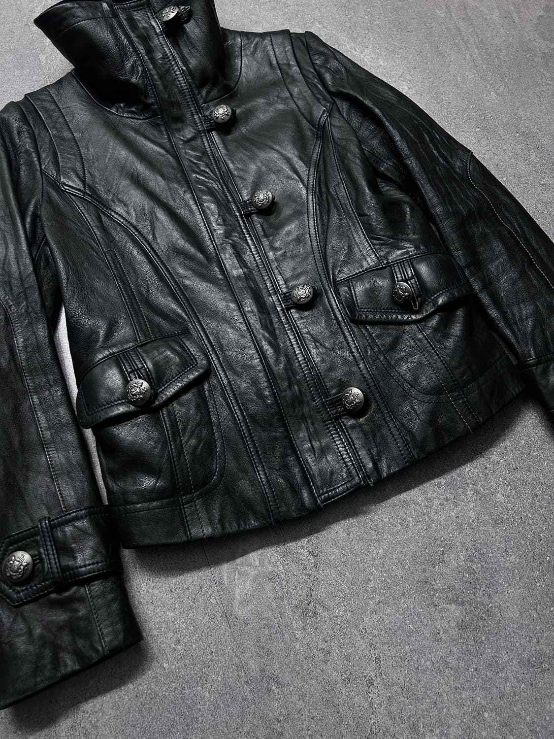 하이넥 나폴레옹 램스킨 자켓 상품이미지3