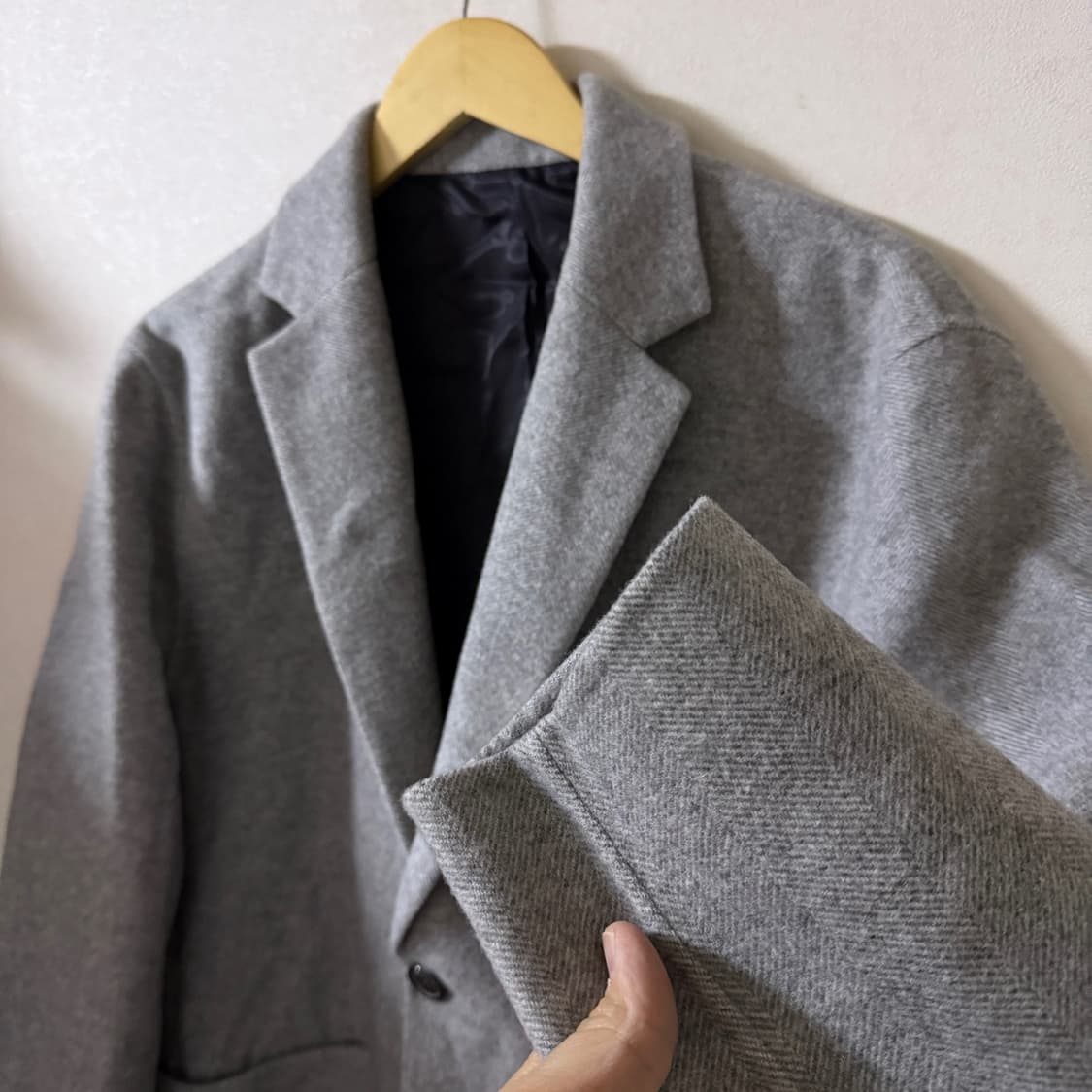 솔리드옴므 우영미 모&캐시미어 혼방 남성 자켓 52(남성 105정도) 상품이미지4