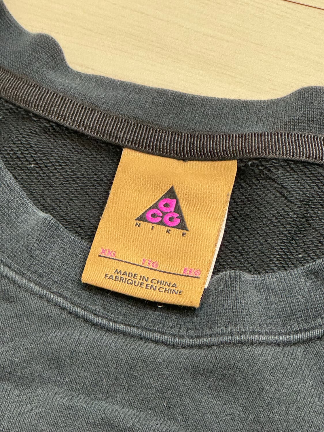 나이키 ACG 플리스 크루넥 맨투맨 블랙 2XL 상품이미지3