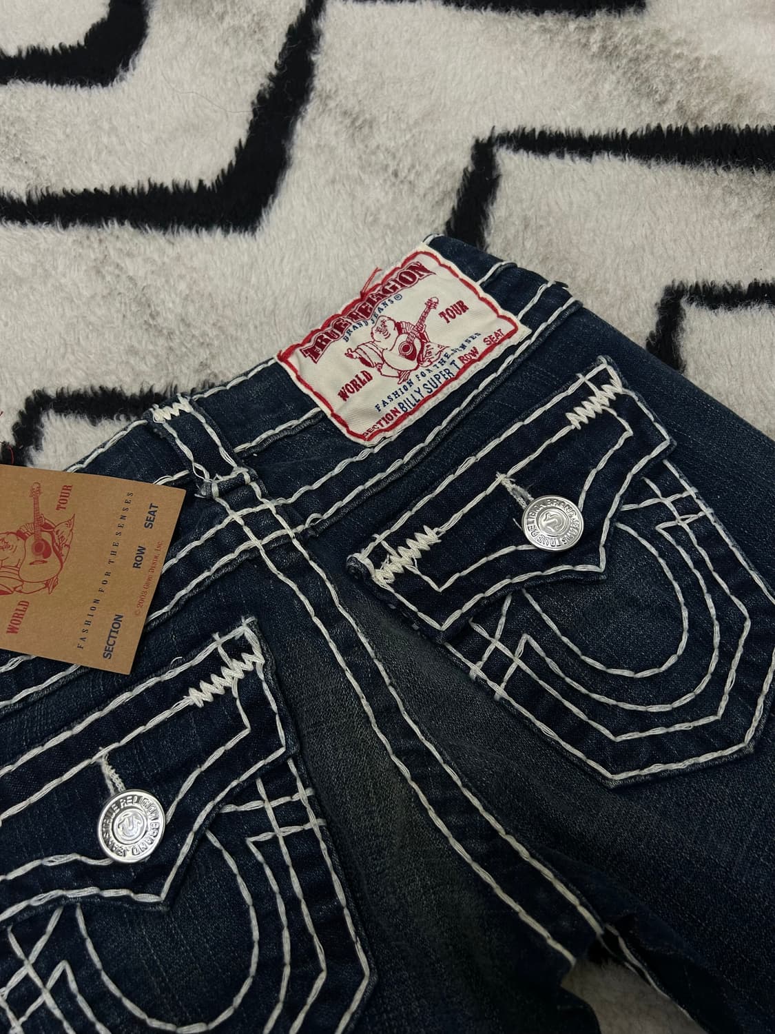 [24]트루릴리젼 빌리 슈퍼T 스티치 데님팬츠/진청/스판 상품이미지1