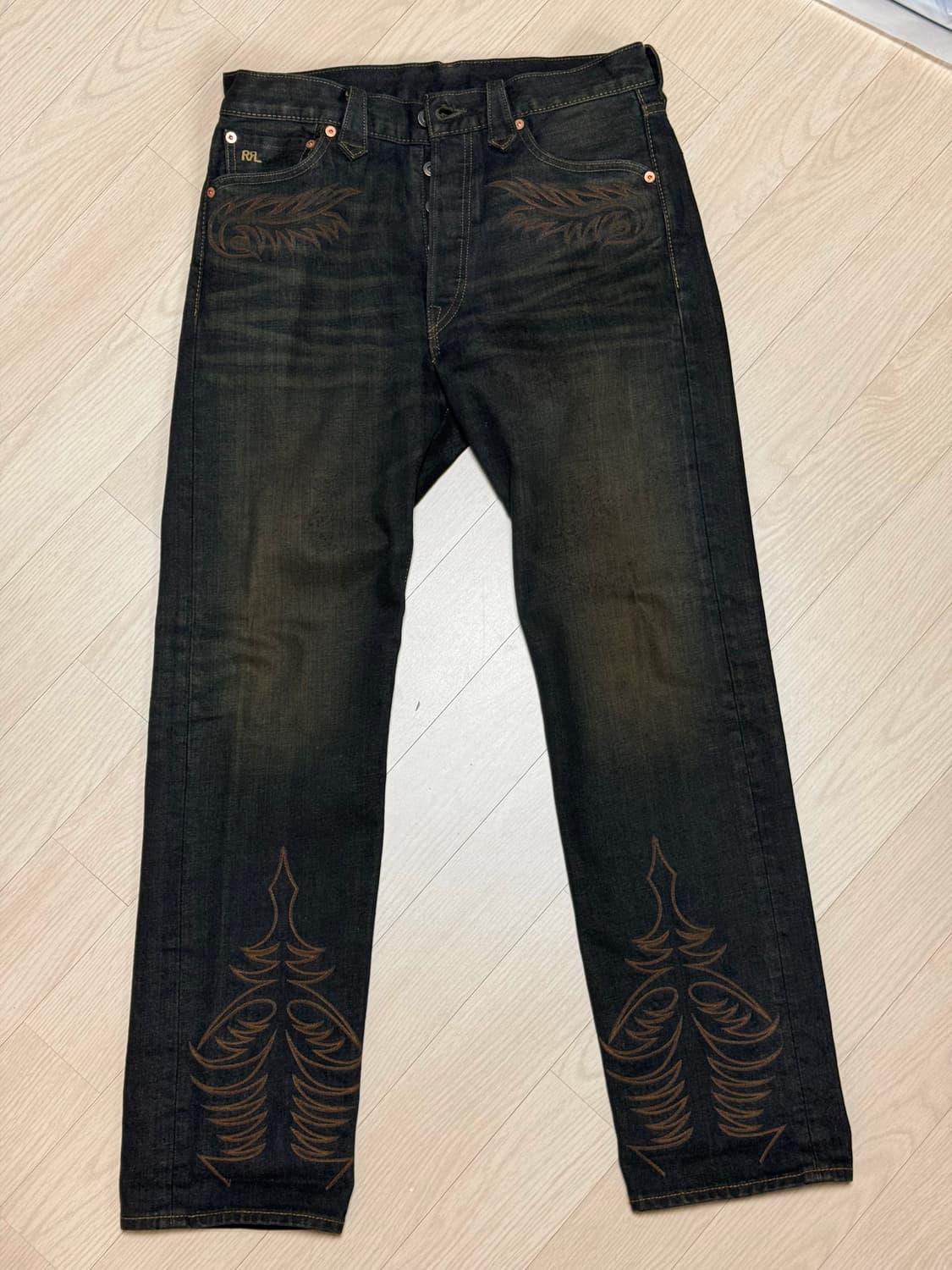 RRL 웨스턴 자수 데님 31x30 상품이미지1