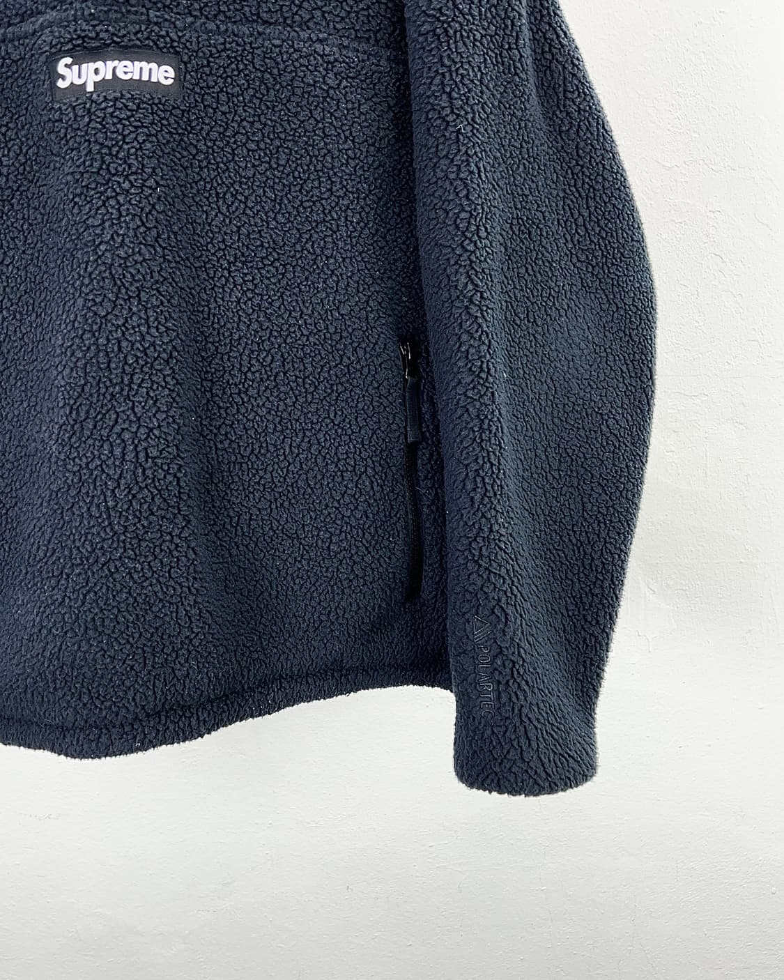 슈프림 24fw 폴라텍 셔링 리버시블 풀오버 블랙 상품이미지6