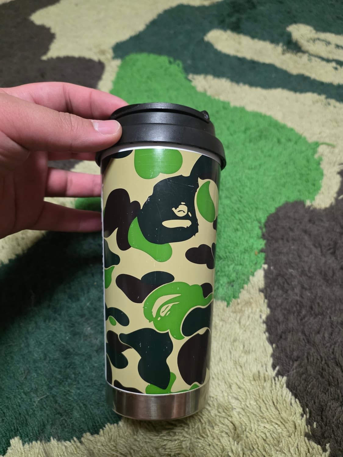 [OS] 베이프 ABC 그린카모스틸 텀블러 370ML 상품이미지1
