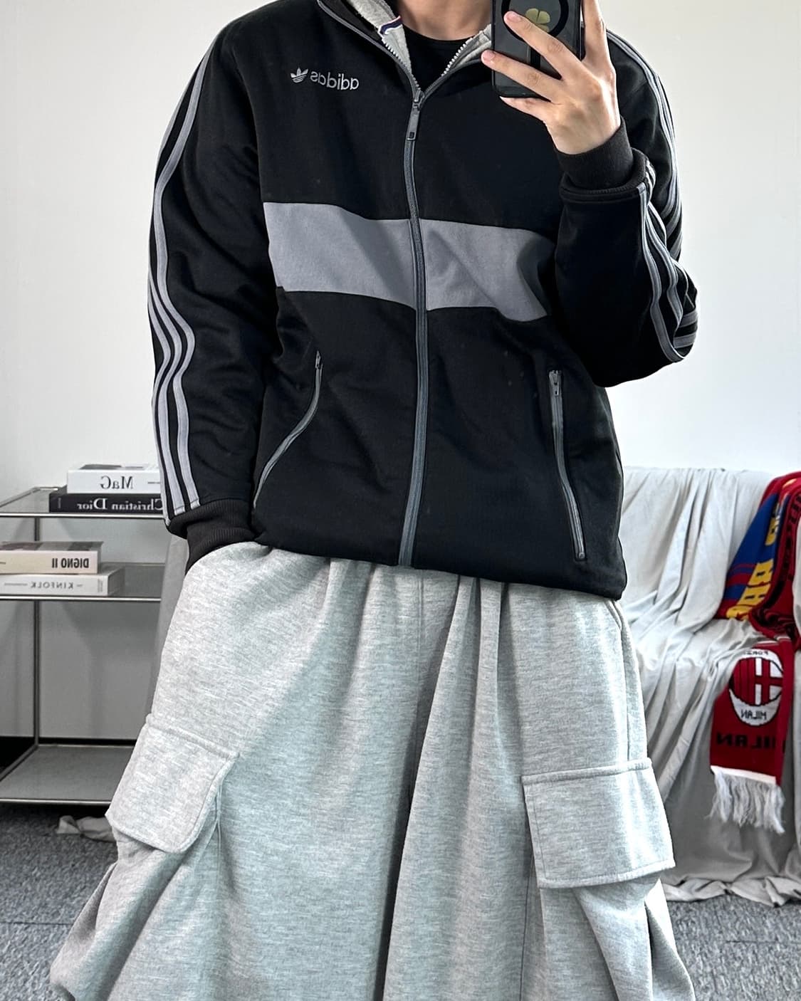 아디다스 00s 브라운 베켄바우어 트랙탑 져지 M 상품이미지3