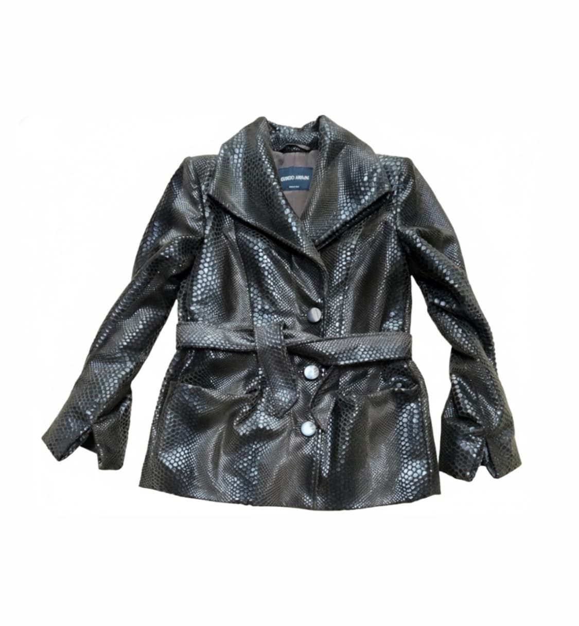 조르지오 아르마니 크로커다일 레더 자켓 55  상품이미지1