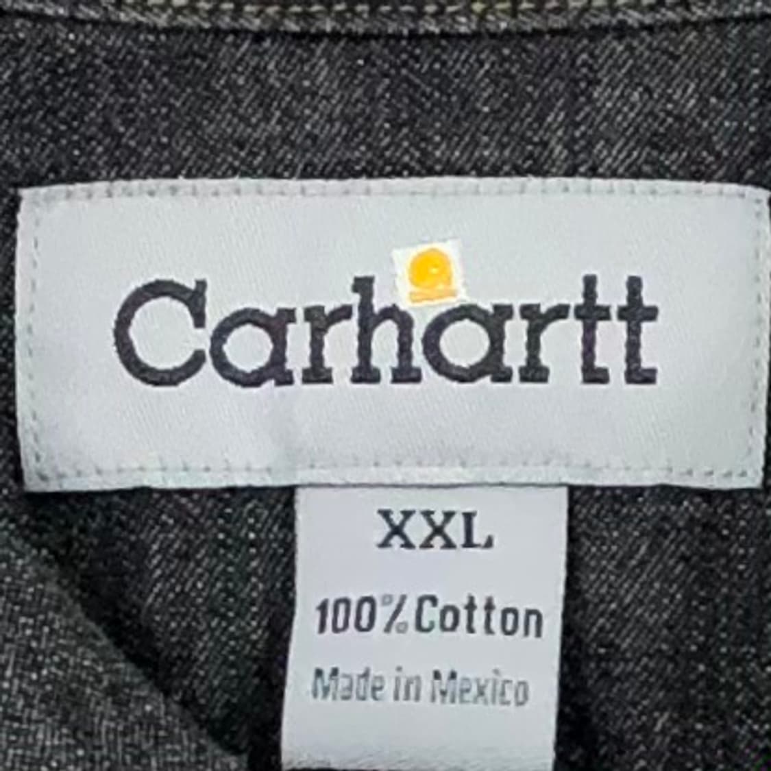 Xxl 칼하트 블랙 데님 셔츠 상품이미지3