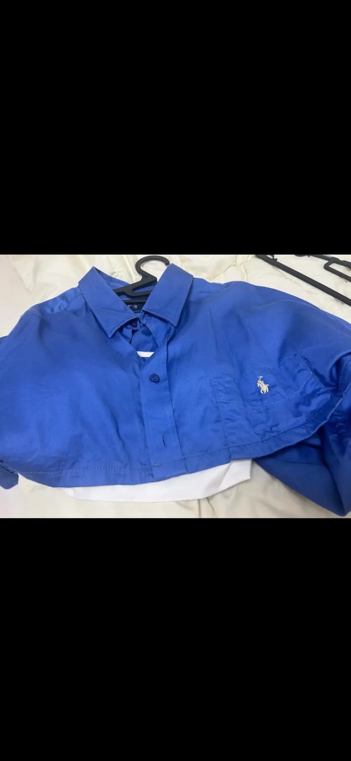 폴로 크롭 셔츠 브라탑 세트 상품이미지1