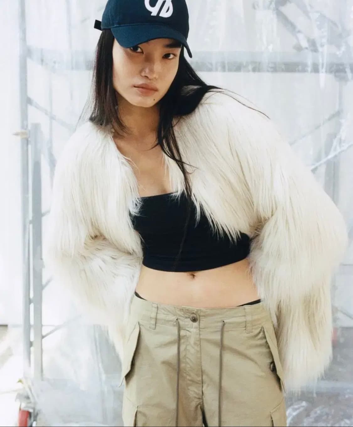 S/E/O long hair faux fur coat 상품이미지2