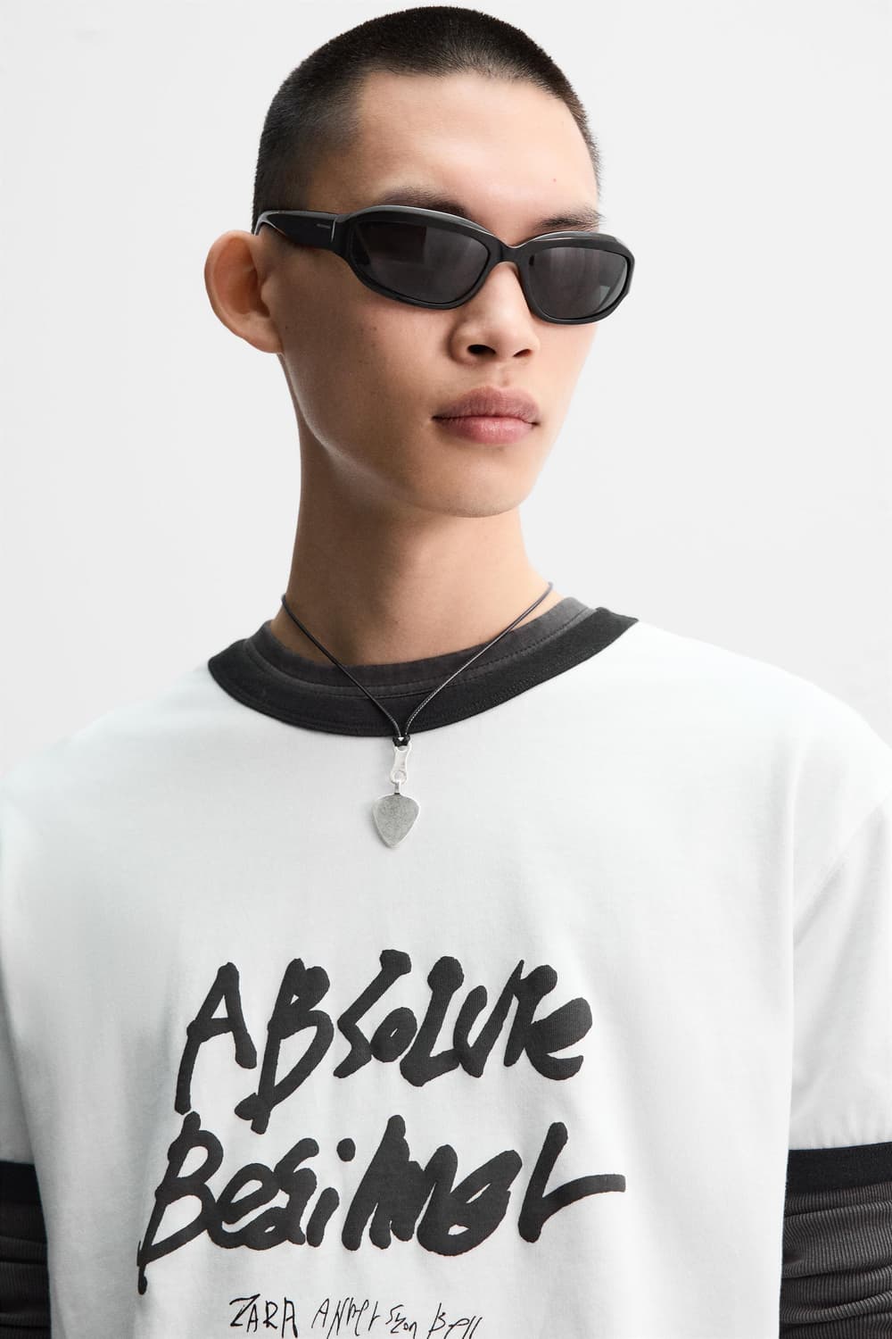 자라 앤더슨벨 초회판 립 콘트라스트 티셔츠 XL 상품이미지4