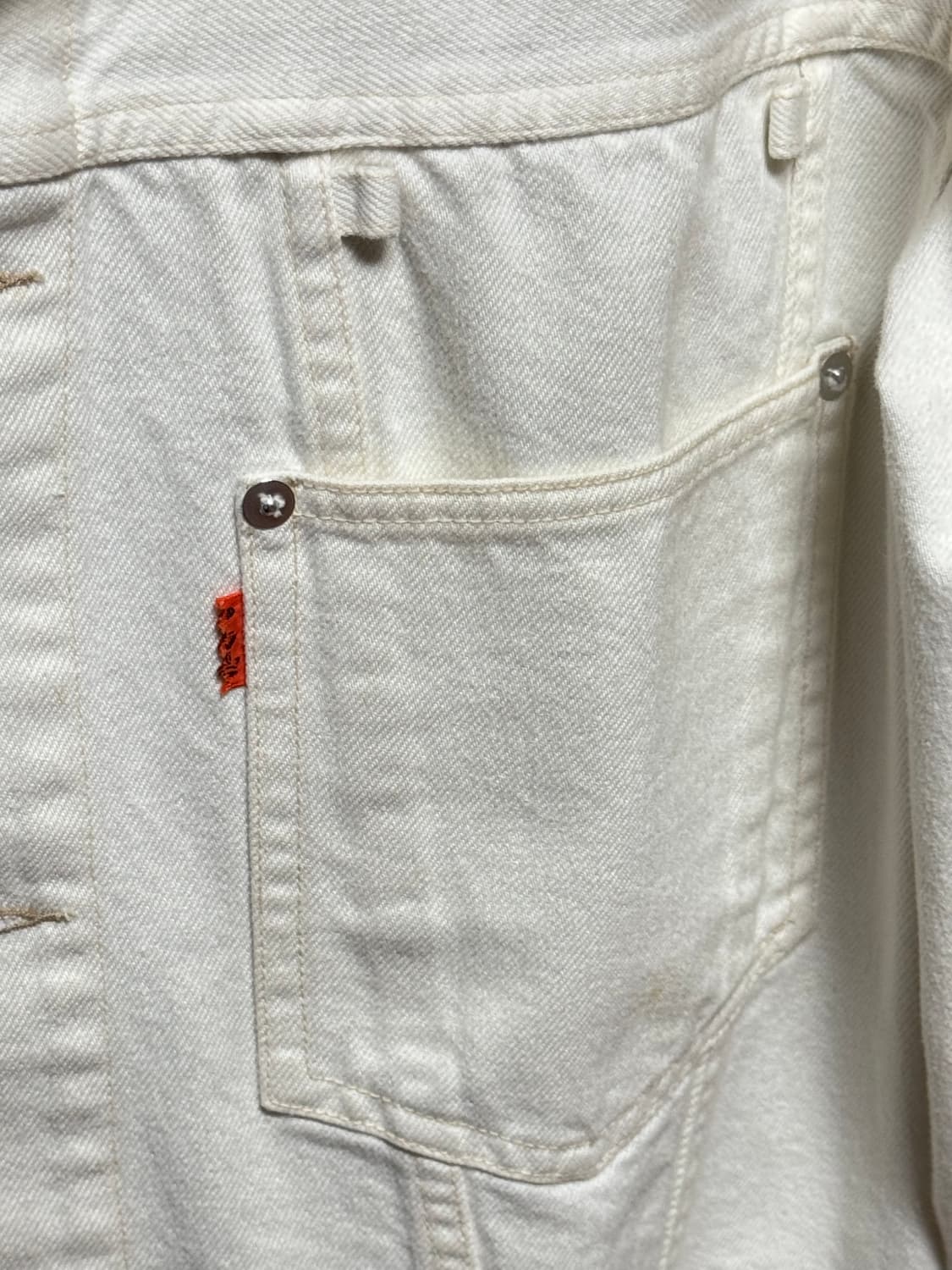 올리브드랩서비스 - 트러커 자켓 (오프화이트/L) 상품이미지5