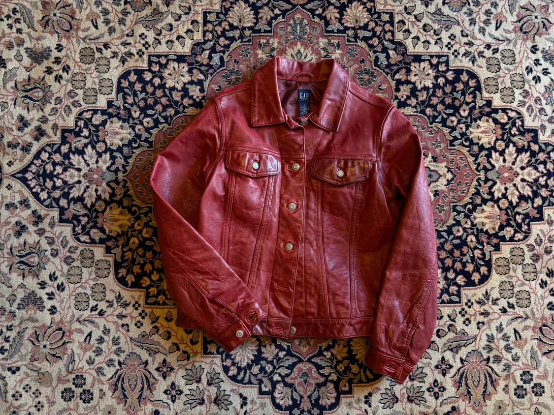 GAP 갭 레더 자켓 55~66 상품이미지1