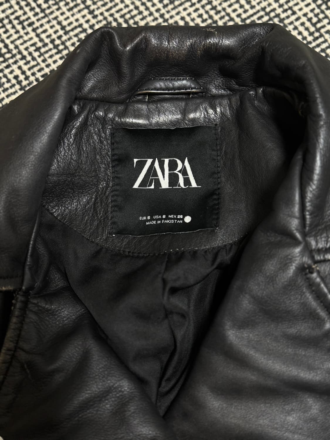 Zara 레더 자켓 상품이미지5