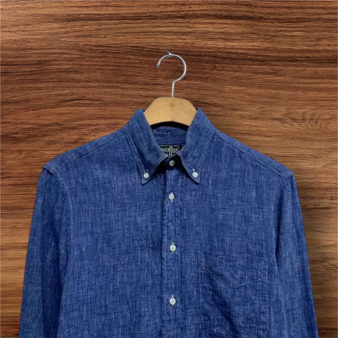 깃먼브로스 빈티지 인디고 린넨 셔츠 S 상품이미지2
