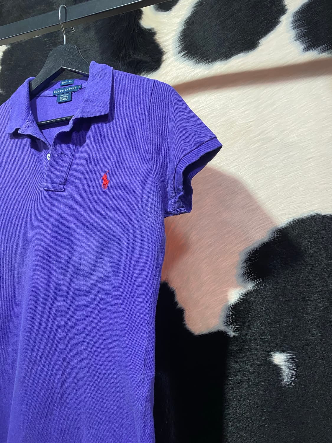 Ralph Lauren 스키니핏 퍼플 반팔 티셔츠 상품이미지4