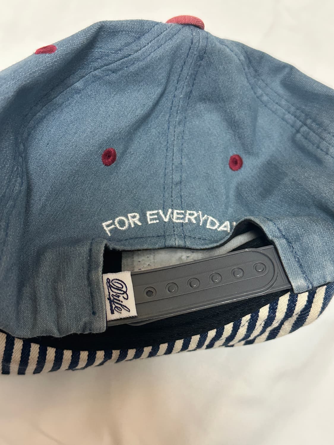 드라이프 연청 스트라이프 와이어 스냅백 상품이미지7