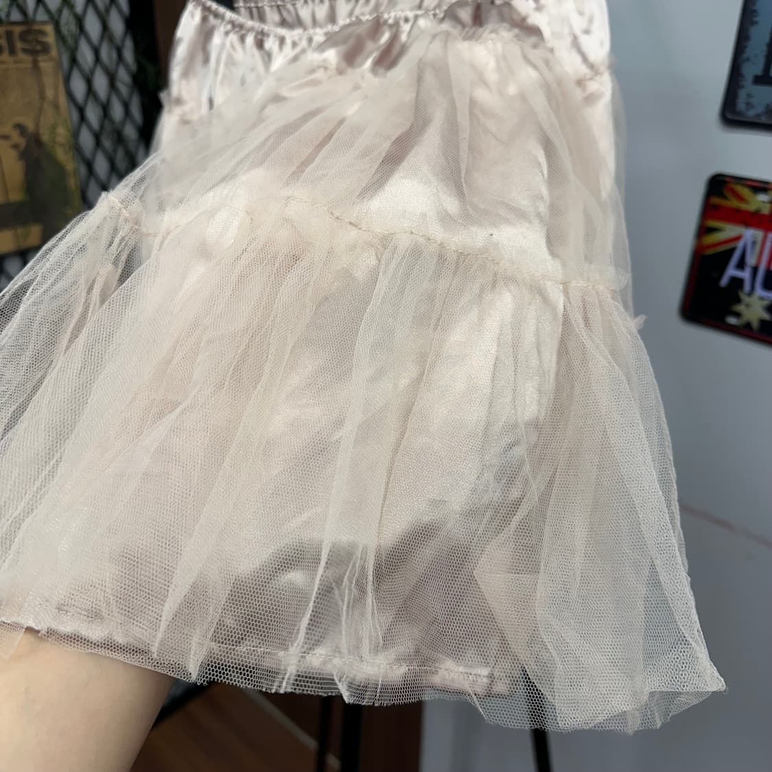 Rose Gold Chiffon Tutu Mini Skirt 상품이미지5