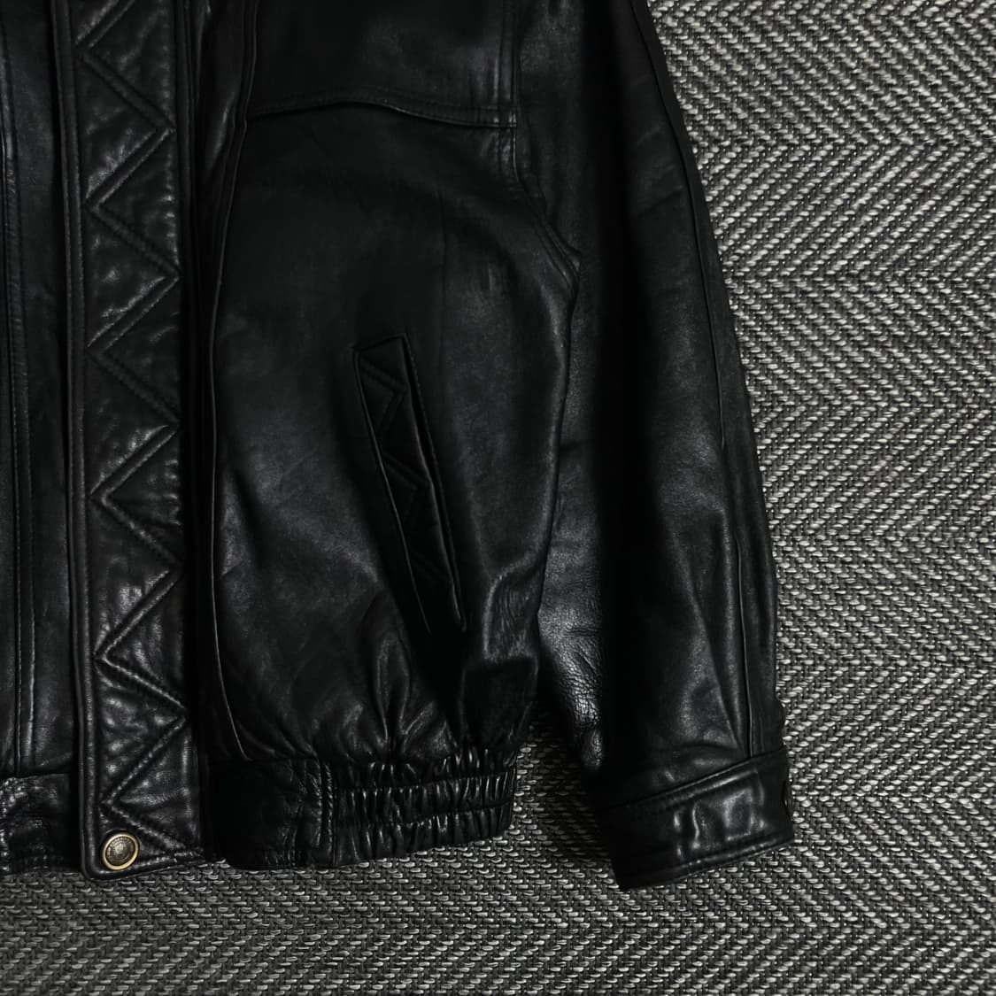 아카이브 빈티지 양가죽 레더 봄버 자켓 y 3183 상품이미지3