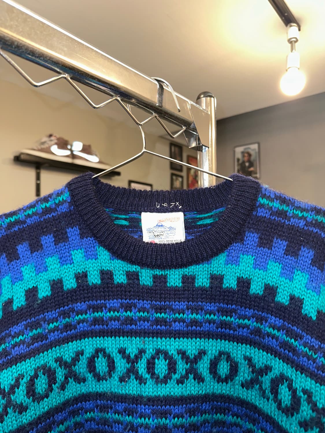 90‘s Stobi Denmark pure wool ethnic knit 상품이미지4