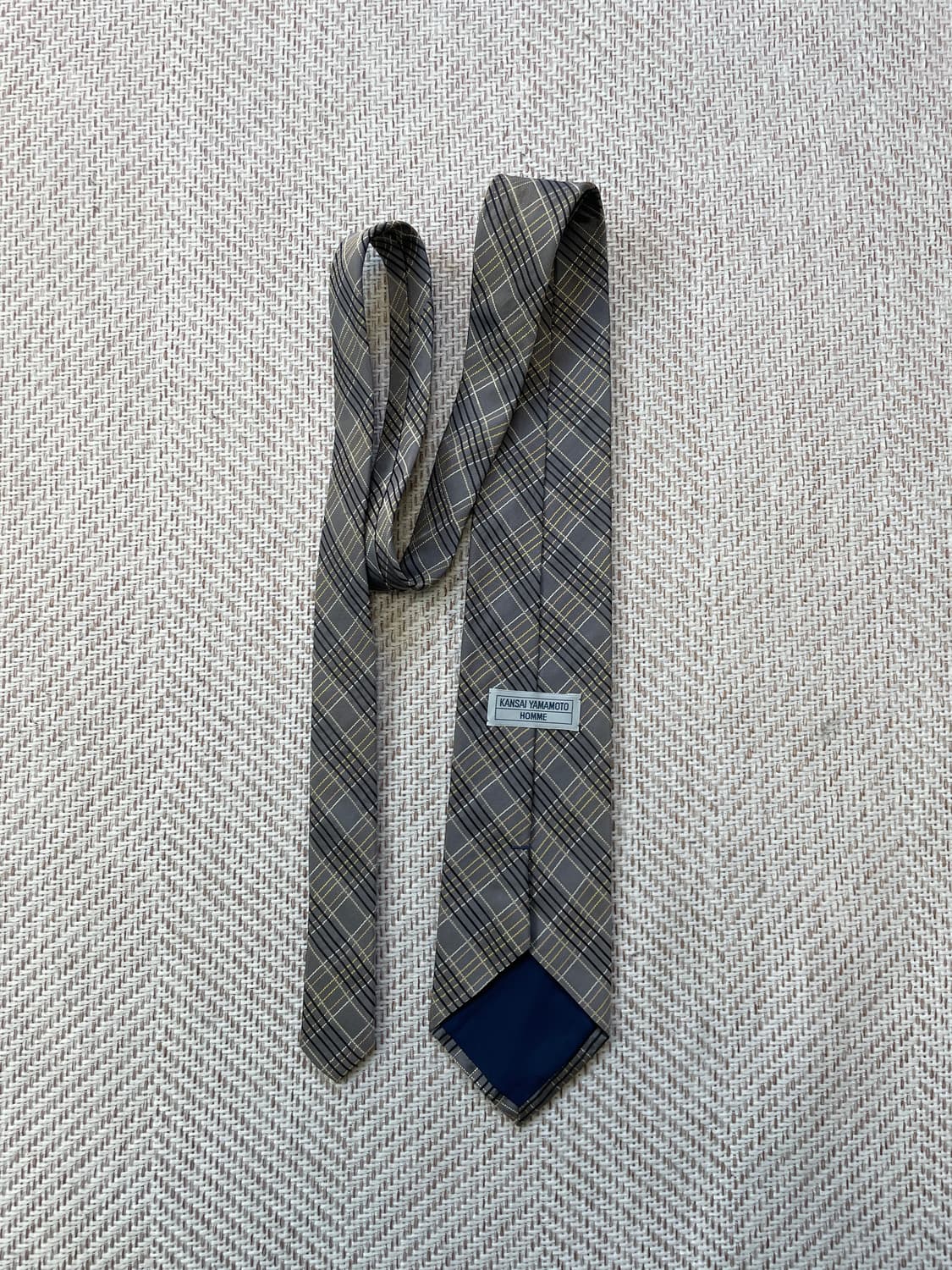 간사이 야마모토 체크 넥타이  J03754 상품이미지3